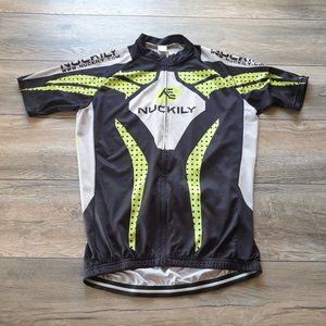 Nuckily Mens Cycling Jersey Large L Shirt Road Bicycle Racing Tour Bike Spinning